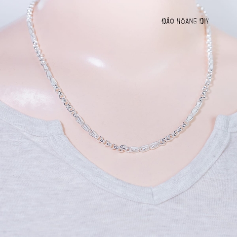 Dây Chuyền Bạc Ta Nữ Kiểu Lò Xo Độc Đáo Sáng Tạo D2411150039