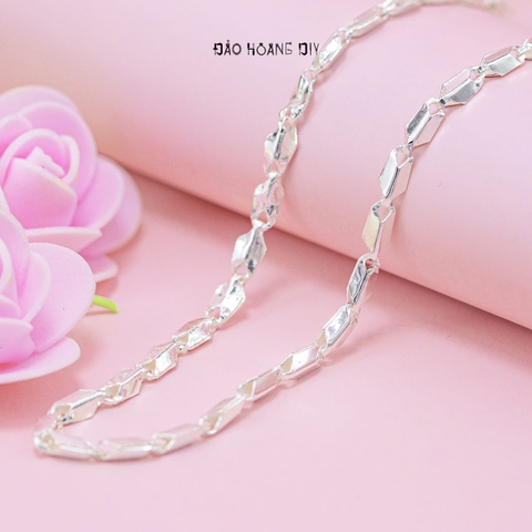 Dây Chuyền Bạc Ta Nữ Kiểu Ống Tinh Xảo D2411140029