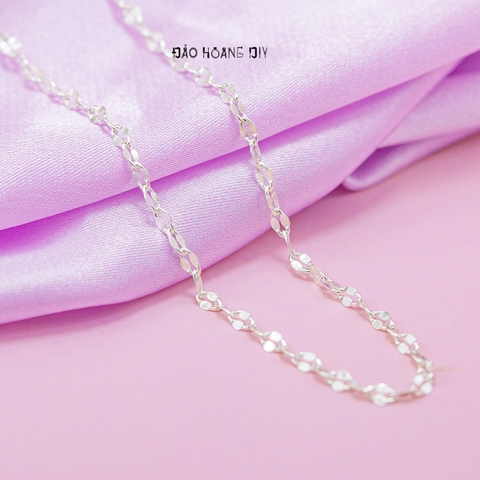 Dây Chuyền Bạc Nữ S990 Kiểu Dáng Mắt Xích Xinh Xắn D2411150044