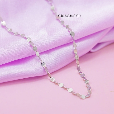 Dây Chuyền Bạc Nữ S925 Kiểu Mắt Tròn Mảnh Xinh D2411150043