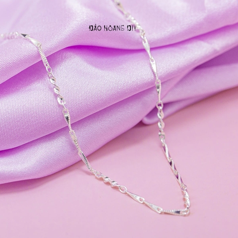 Dây Chuyền Bạc Ta Nữ Sợi Đặc Style 5 D2411150049