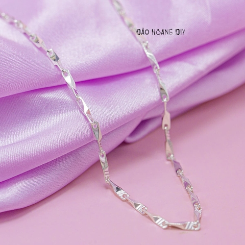 Dây Chuyền Bạc Nữ S999 Sợi Đặc Style 14 D2411150058