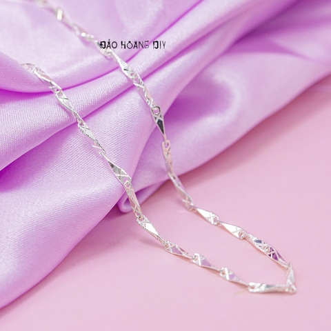 Dây Chuyền Bạc Nữ S925 Sợi Đặc Style 7 D2411150051
