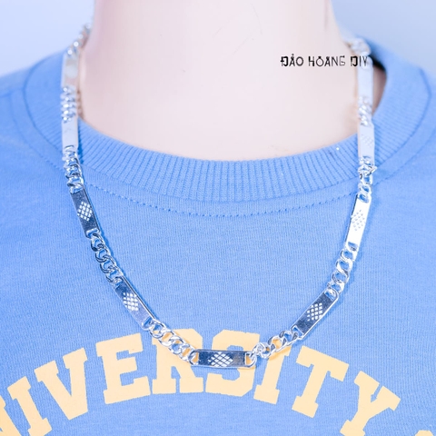 Dây Chuyền Bạc Cho Bé Bản Dẹt 2 Style D2411120015