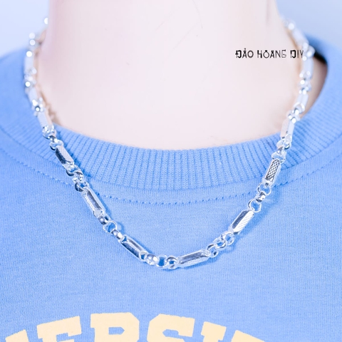 Dây Chuyền Bạc Cho Bé Kiểu Ống Đúc Cứng Cáp Nhiều Style D2411090026