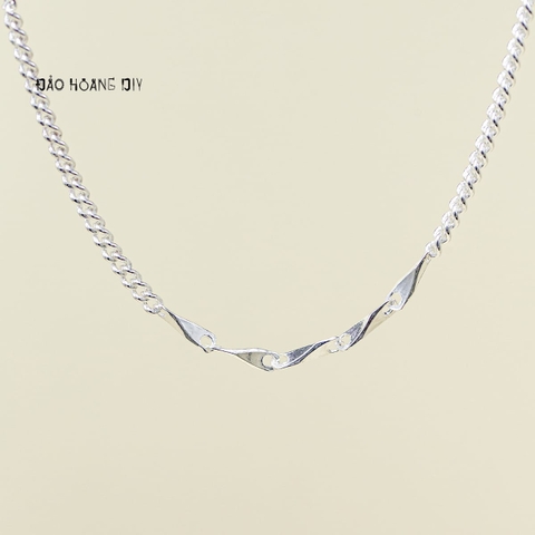 Dây Chuyền Bạc Cho Bé Sợi Nhỏ Đặc Chắc Chắn Bền Đẹp  D2411120023
