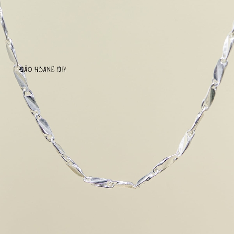 Dây Chuyền Bạc Cho Bé Kiểu Dây Mè Dẹt Chắc Chắn Nhiều Style D2411120033