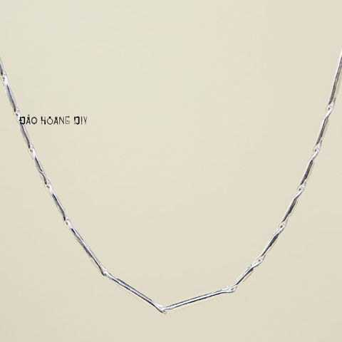 Dây Chuyền Bạc Cho Bé Kiểu Dây Mè Dẹt Chắc Chắn Nhiều Style D2411120034