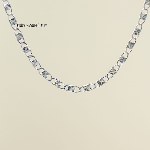 Dây Chuyền Bạc Cho Bé Kiểu Dây Mè Dẹt Chắc Chắn Nhiều Style D2411120032