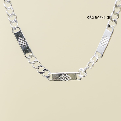 Dây Chuyền Bạc Cho Bé Bản Dẹt 2 Style D2411120015