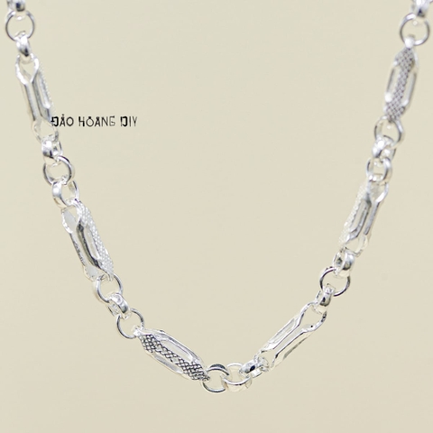 Dây Chuyền Bạc Cho Bé Kiểu Ống Đúc Cứng Cáp Nhiều Style D2411090025
