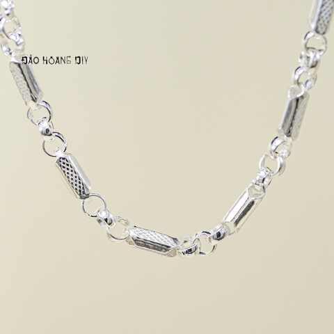 Dây Chuyền Bạc Cho Bé Kiểu Ống Đúc Cứng Cáp Nhiều Style D2411090026