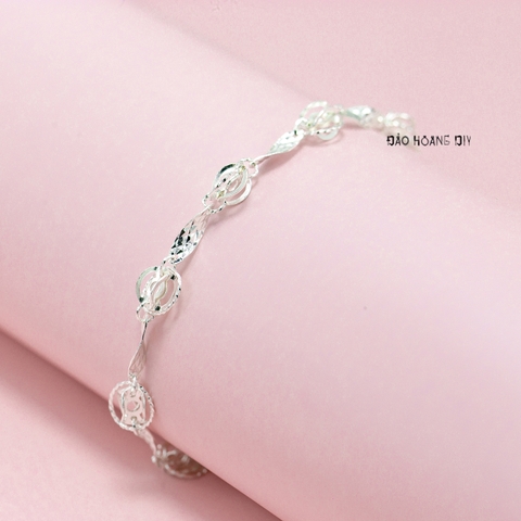 Lắc Tay Bạc Nữ S925 Quả Cầu Phay Thiết Kế Tinh Tế Tỉ Mỉ L2410160023