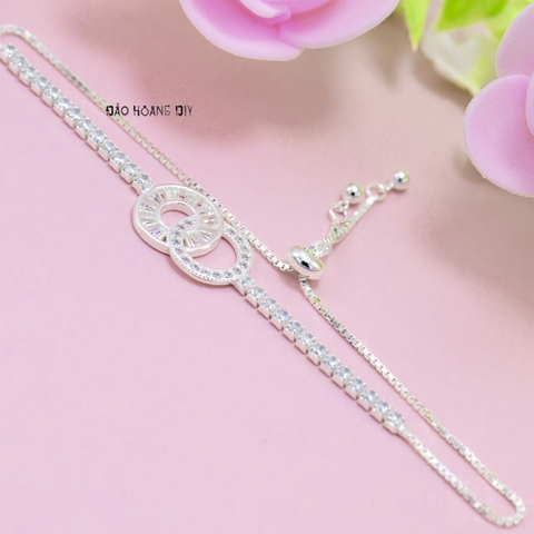 Lắc Tay Bạc Nữ Vòng Tròn Lồng Free Size L2410160017