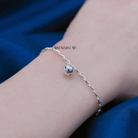 Lắc Tay Bạc Nữ Kiểu Mắt Xích Dày Dặn Chắc Chắn L2410160032