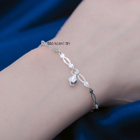 Lắc Tay Bạc Nữ Kiểu Dáng Trẻ Trung Tinh Tế L2410160028