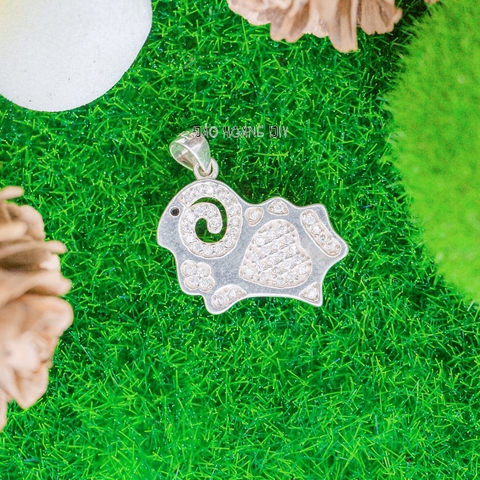Mặt Dây Chuyền Bạc Trẻ Em Hình Con Cừu Bông Đính Đá Xinh M2412130020