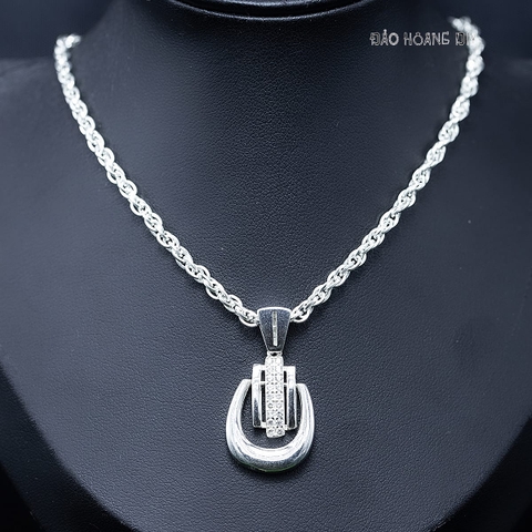 Mặt Dây Chuyền Bạc Nữ  Thiết Kế Kiểu Đơn Giản Xinh Xắn M2412170025