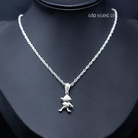 Mặt Dây Chuyền Bạc Trẻ Em Hình Con Chuột Nhỏ Xinh M2412130016