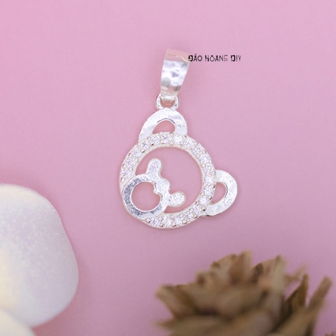 Mặt Dây Chuyền Bạc Trẻ Em Mặt Gấu Xinh Xắn M2409270048