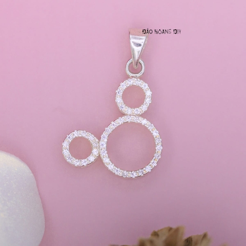 Mặt Dây Chuyền Bạc Trẻ Em S925 Mặt Gấu Tròn Xinh M2409270049