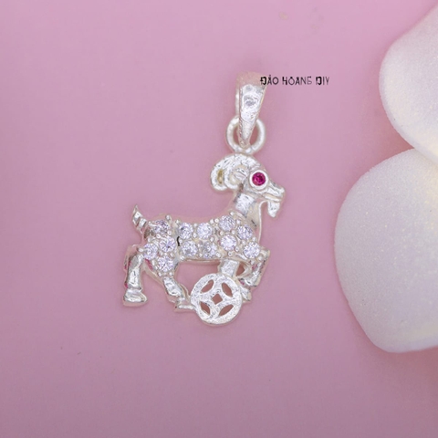 Mặt Dây Chuyền Bạc Trẻ Em Hình Con Dê Kim Tiền M2409270009