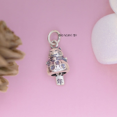 Mặt Dây Chuyền Bạc Trẻ Em S925 Chú Mèo Thần Tài M2409270054