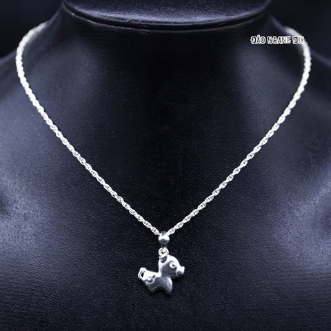 Mặt Dây Chuyền Bạc Trẻ Em S990 Hình Con Heo Xinh Xắn Style 2 M2409270018