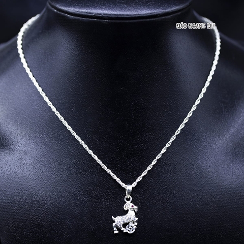 Mặt Dây Chuyền Bạc Trẻ Em Hình Con Dê Kim Tiền M2409270009