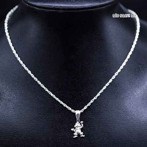 Mặt Dây Chuyền Bạc Trẻ Em Hình Con Khỉ Size Nhỏ Xinh M2409270012
