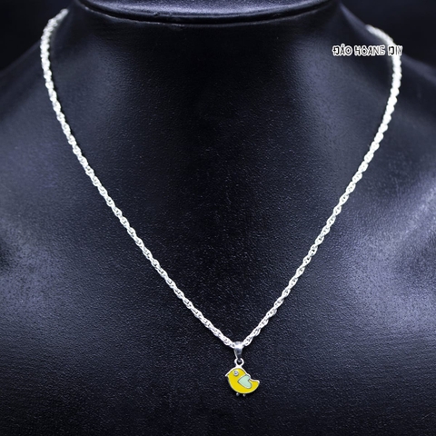 Mặt Dây Chuyền Bạc Trẻ Em Chim Vàng Nhỏ Xinh M2409270055