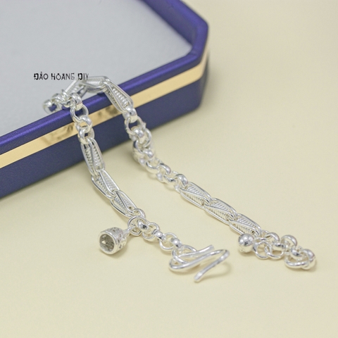 Lắc Tay Bạc Ta Kiểu Lò Xo Thiết Kế Tỉ Mỉ Tinh Tế Có Chuông L2410160045