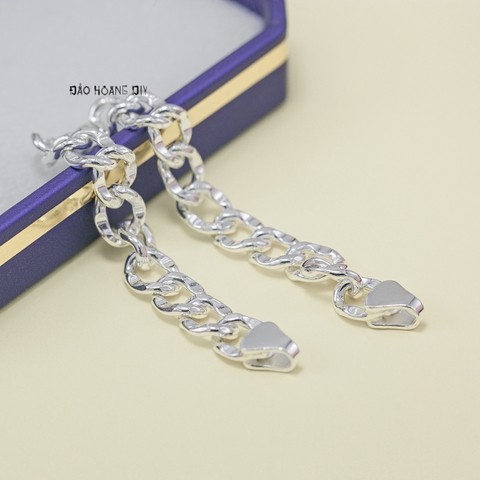Lắc Tay Bạc Ta Kiểu Dây Đơn Bản To Mắt Thưa L2410160034