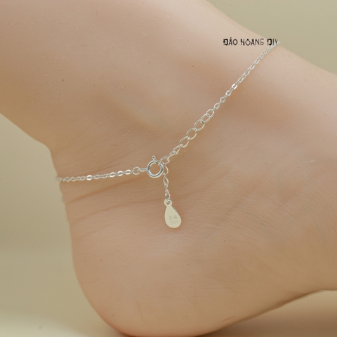Lắc Chân Bạc Nữ S990 Nguyên Chất Ngôi Sao Đá Trắng Xinh Xắn L2410150021