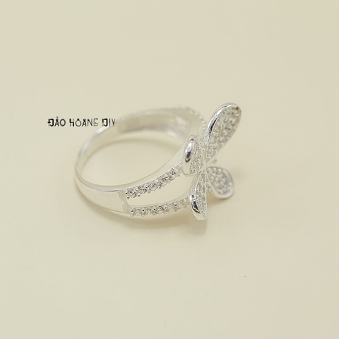 Nhẫn Bạc Nữ Hình Cánh Bướm Nhẹ Nhàng Bay Bổng N2412110016