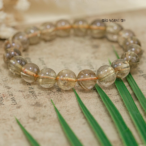 Vòng Đá Thạch Anh Tóc Vàng 10 Ly V2411060016