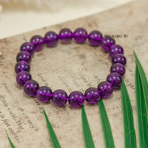Vòng Đá Thạch Anh Tím 8.5 Ly V2411060003