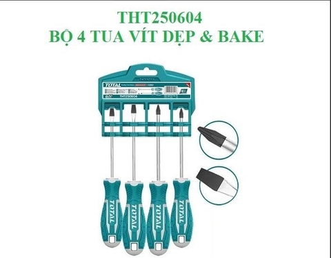 Bộ 4 tua vít dẹp & bake - THT250604