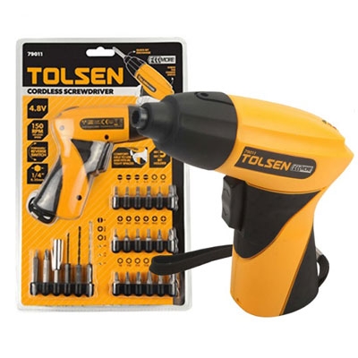 BỘ MÁY KHOAN NHỎ KHÔNG DÂY TOLSEN - 79010