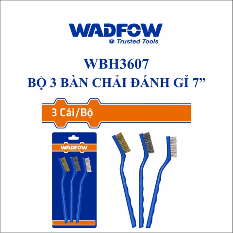 Bộ 3 bàn chải đánh gỉ 7