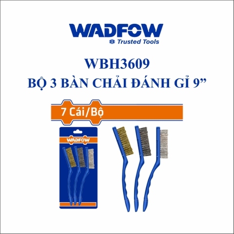 Bộ 3 bàn chải đánh gỉ 9