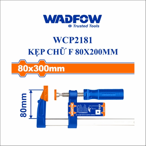 Kẹp chữ F 80x200mm wadfow WCP2181