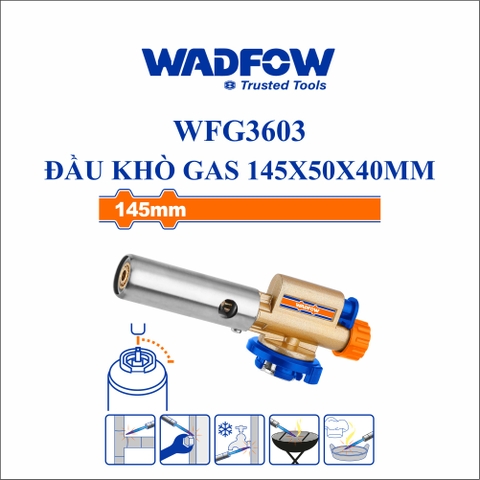 Đầu khò gas 145x50x40mm wadfow WFG3603