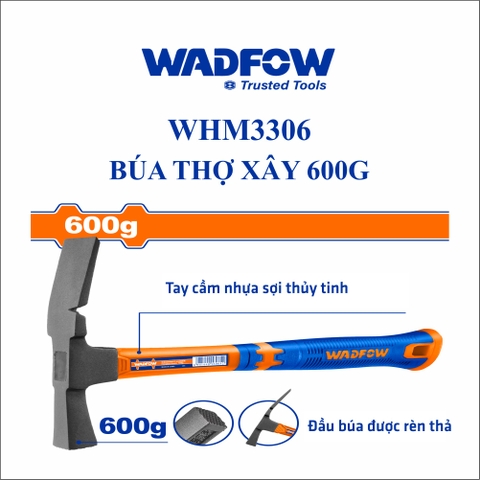 Búa thợ xây 600g wadfow WHM3306