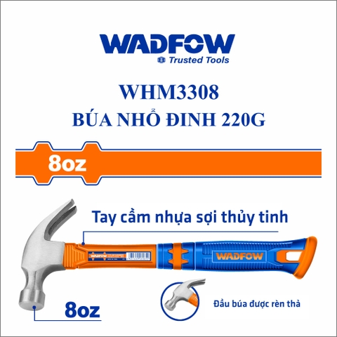 Búa nhổ đinh 220g wadfow WHM3308