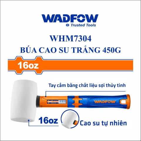 Búa cao su trắng 450g wadfow WHM7304