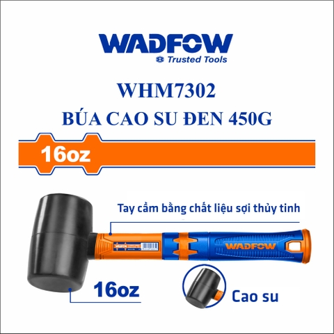 Búa cao su đen 220g wadfow WMB7301