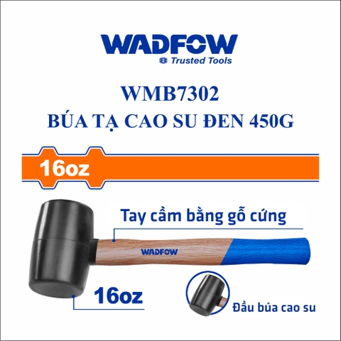 Búa tạ cao su đen 450g wadfow WMB7302