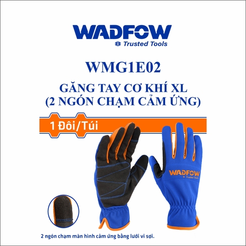 Găng tay cơ khí XL (2 ngón chạm cảm ứng) wadfow WMG1E02