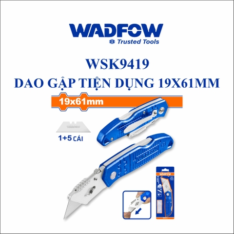 Dao gập tiện dụng 19x61mm wadfow WSK9419